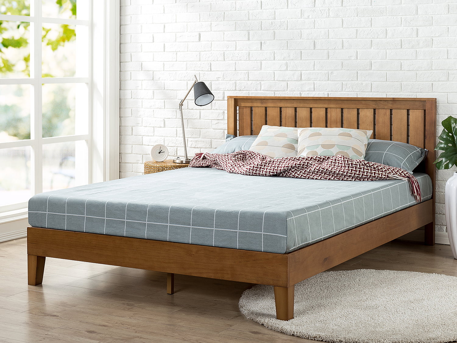 Zinus Wood Platform Bed With Headboard Flash Sales, 58% OFF | www.ganshoren.be