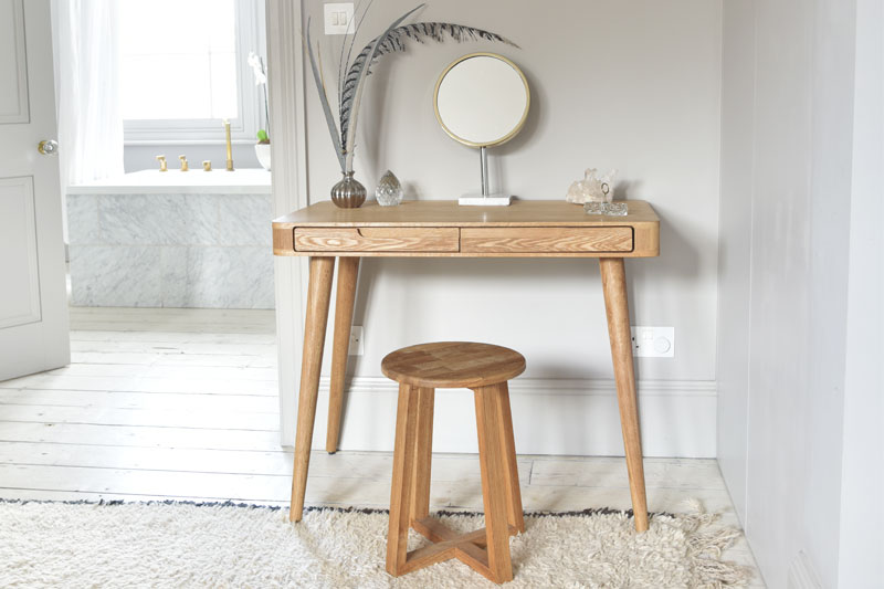 Contemporary Dressing Table with Drawers | Futon Company
