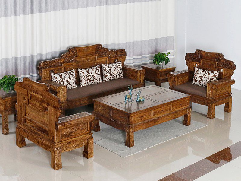 Bộ sofa gỗ phòng khách