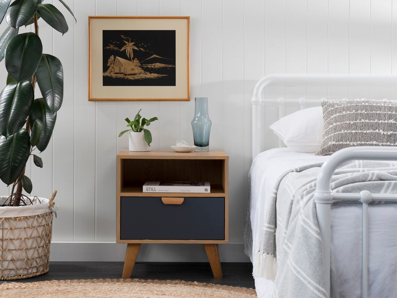 Mischa Bedside Table - Bedroom Furniture | Mocka NZ