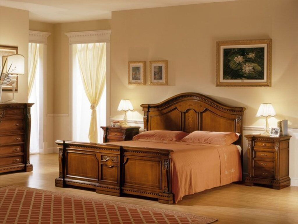 Giường ngủ bằng gỗ căm xe phù hợp với mọi không gian nội thất dù được thiết kế theo phong cách. (Ảnh sưu tầm)
