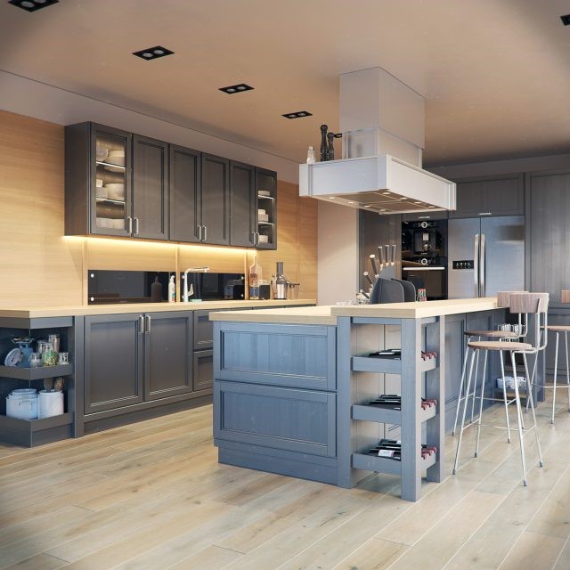 Diện tích phòng bếp: Tiêu chuẩn, cách tính và bố trí nội thất. Ảnh sưu tầm