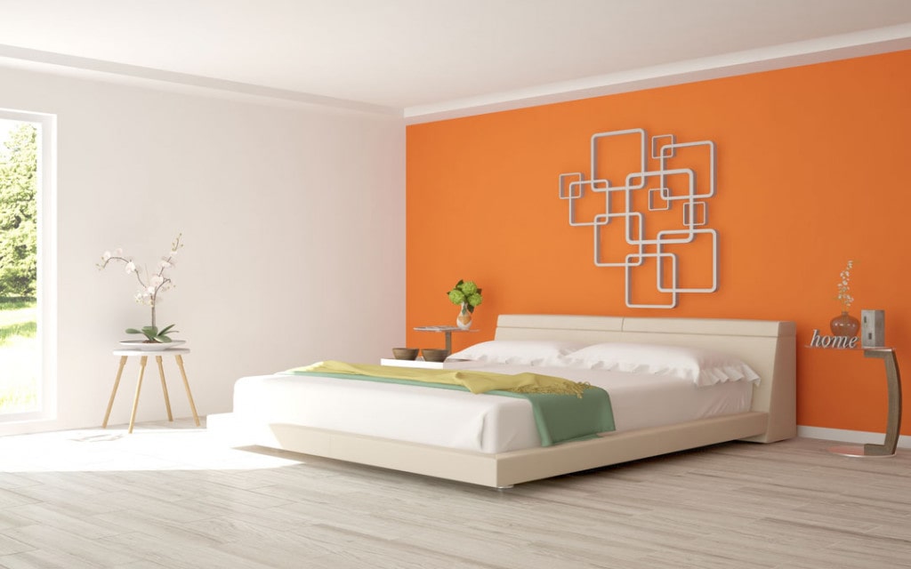 Kết hợp màu cam trong phòng ngủ nhưng vẫn khiến bạn cảm thấy dễ chịu