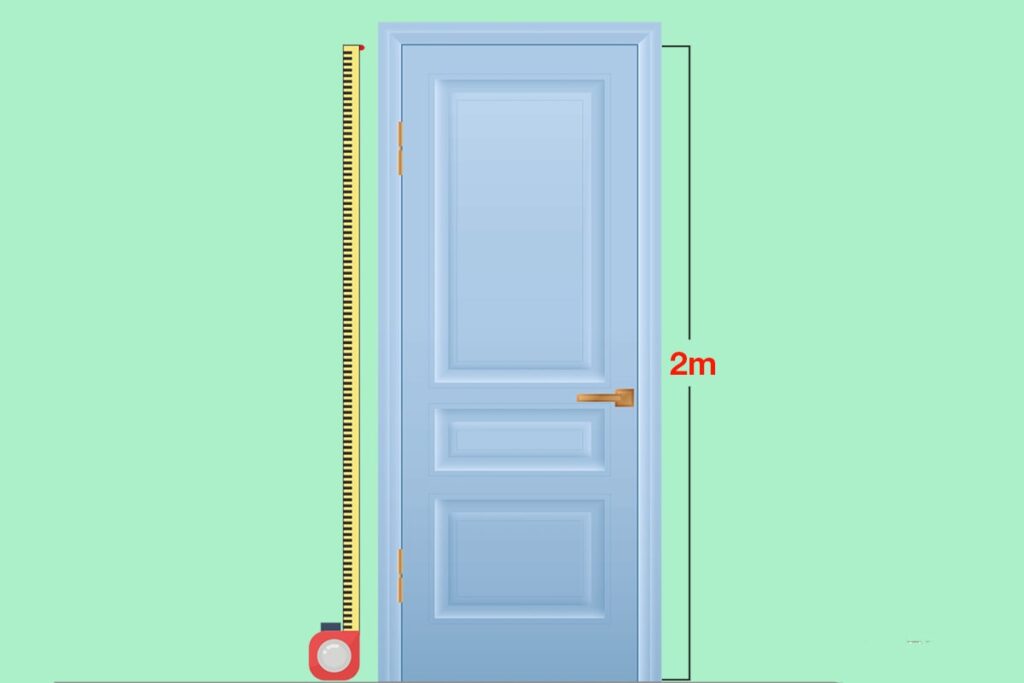 Để hợp phong thủy, chiều cao cửa nhà vệ sinh nên trong các mức 2m, 2.1m, 2.2m hoặc 2.3m. (Ảnh sưu tầm). Kích thước phong thủy cửa phòng tắm, nhà vệ sinh, WC, Toilet