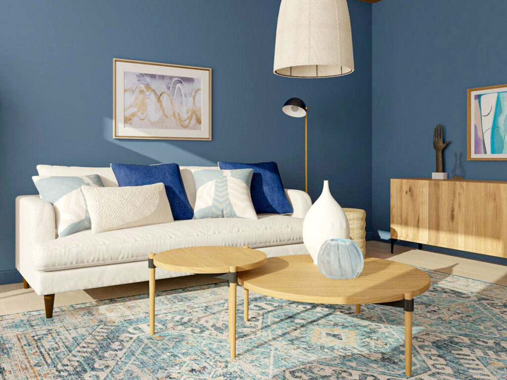 Một chiếc bàn khách phù hợp, đơn giản và cùng tone màu với căn phòng sẽ là lựa chọn hoàn hảo cho phòng khách của bạn