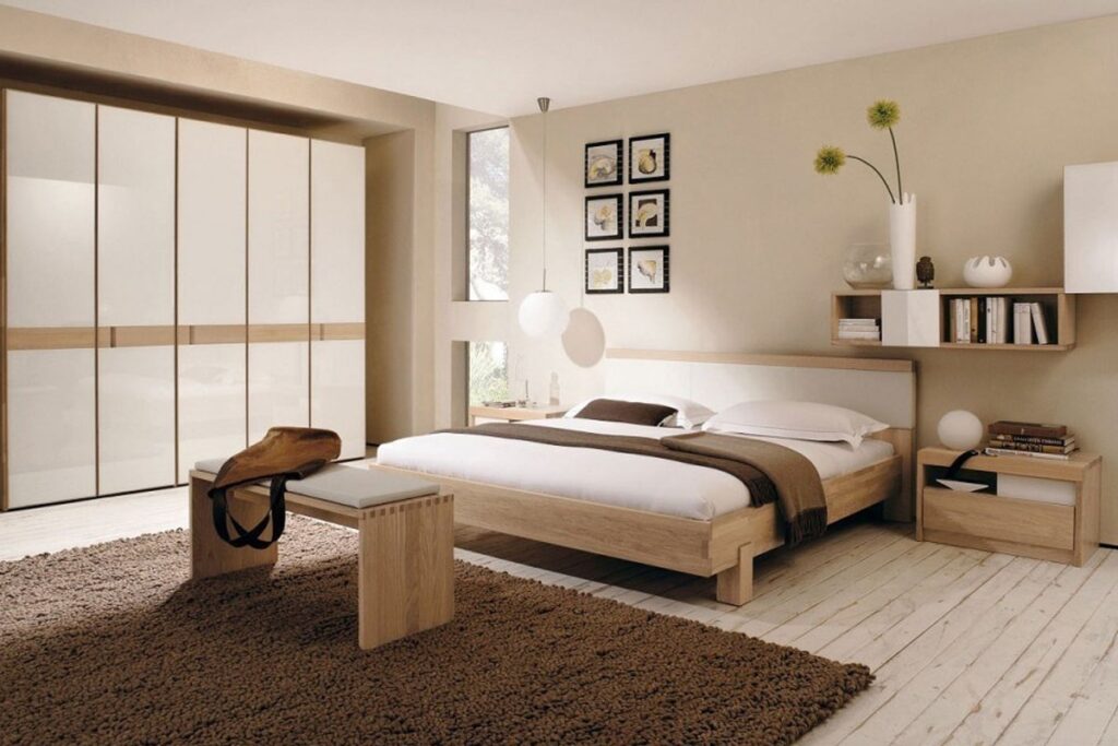 Phòng ngủ theo phong cách Vintage đơn giản, ấm cúng. (Ảnh sưu tầm)