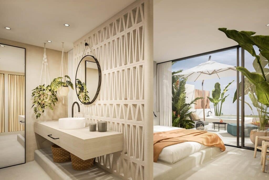Phong cách Rustic hiện đại được ứng dụng trong thiết kế Resort cao cấp
