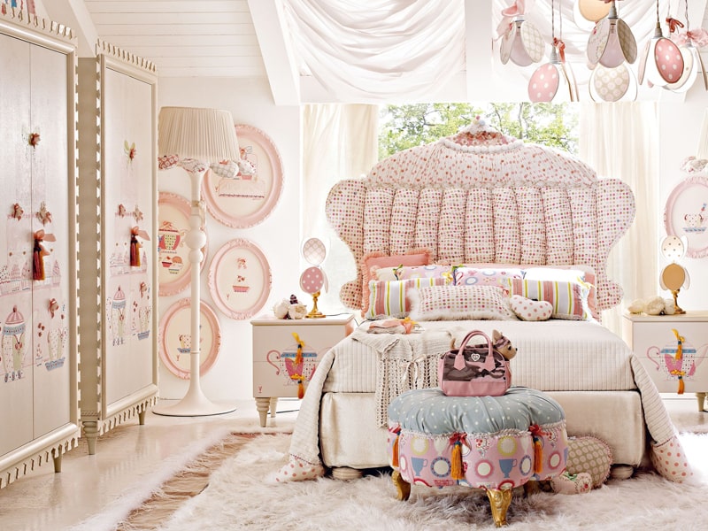 Phòng ngủ phong cách công chúa khiến các bé gái mê mẩn (Ảnh sưu tầm)