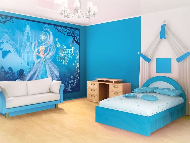 Một căn phòng được lấy cảm hứng từ phim hoạt hình Frozen (Ảnh sưu tầm)