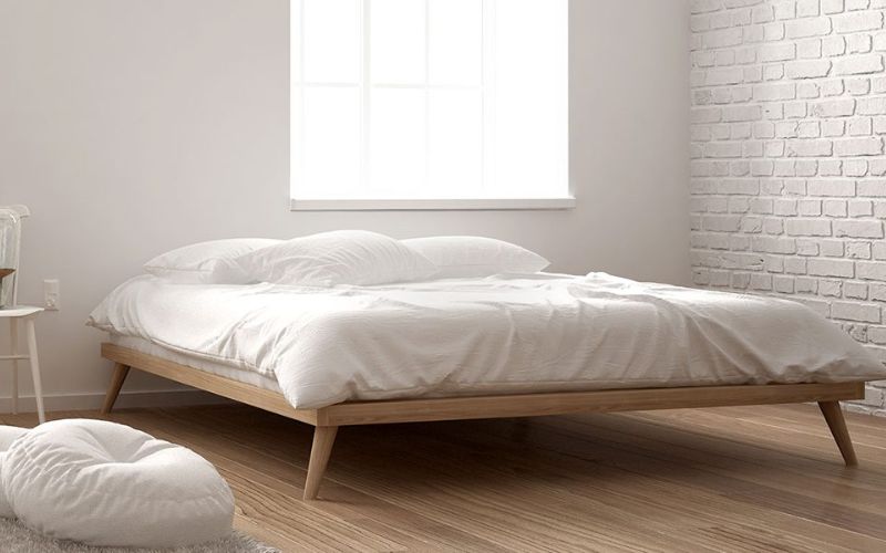 Mẫu giường gỗ đơn giản