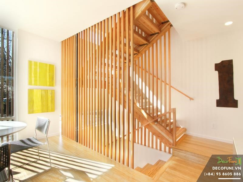 Những mẫu lam gỗ cho cầu thang được thiết kế đẹp mắt.