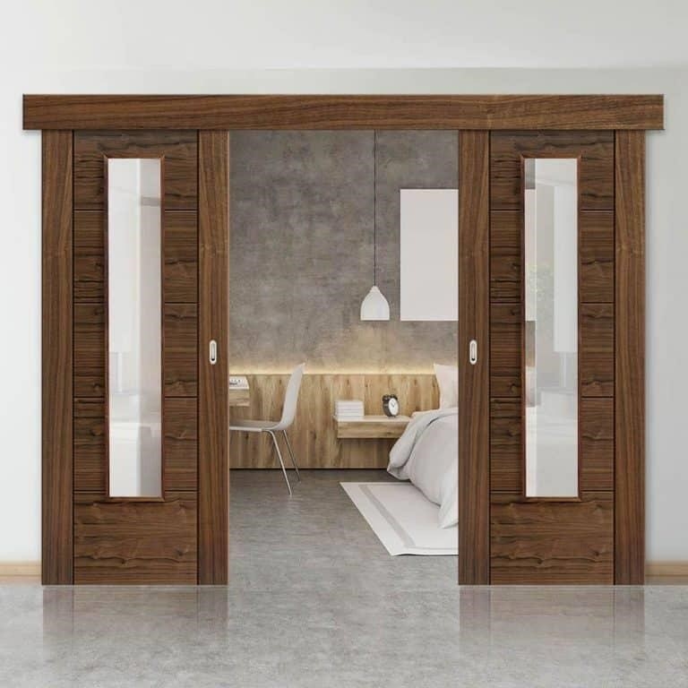 Mẫu cửa gỗ đẹp có 1 cánh được thiết kế đơn giản và sang trọng.