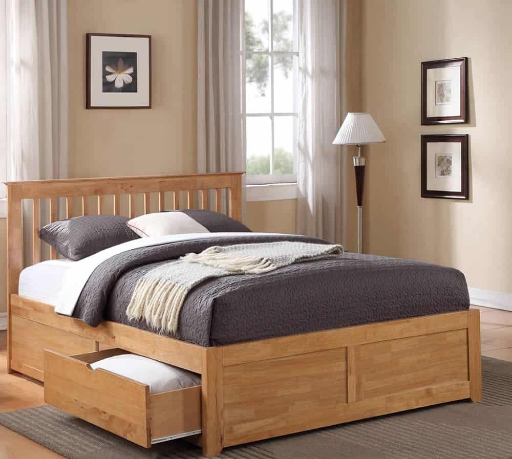 20+ mẫu giường ngủ có ngăn kéo làm từ gỗ xuất sắc nhất 2023 - Vua Nệm